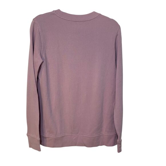 Duluth Trading Co Womens Pink Waffle Knit Crewneck Thermal Sweatshirt M Outdoors - Picture 4 of 5